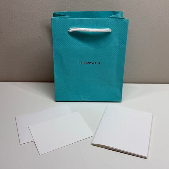 Tiffany & Co. | Gift Bag w/ Card | Mint Green | 6 x 5 x 3 in. - Picture 2 of 16